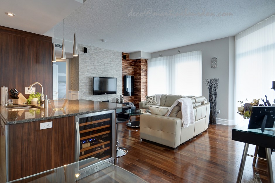 Condo : décor chic et accueillant martine bourdon ...
