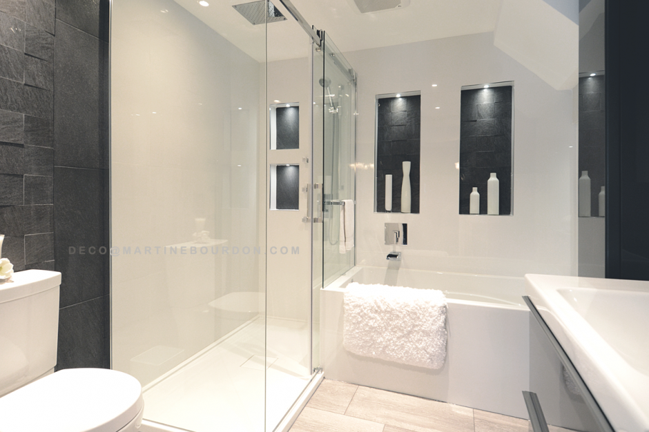Salle de bain moderne petit espace ~ tazmik.com for . Photos petite salle de bain moderne