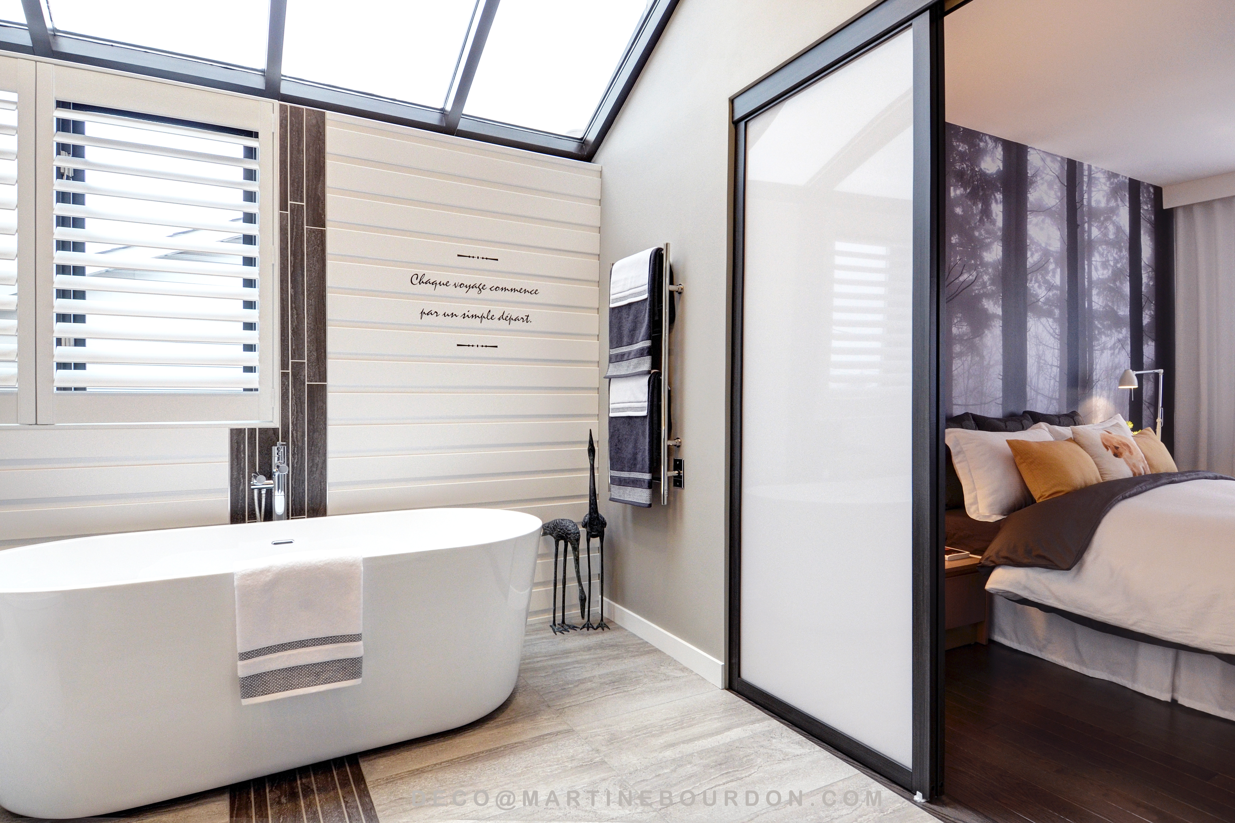 Salle de bain rénovée, fenêtre rehausséemartine bourdon ...