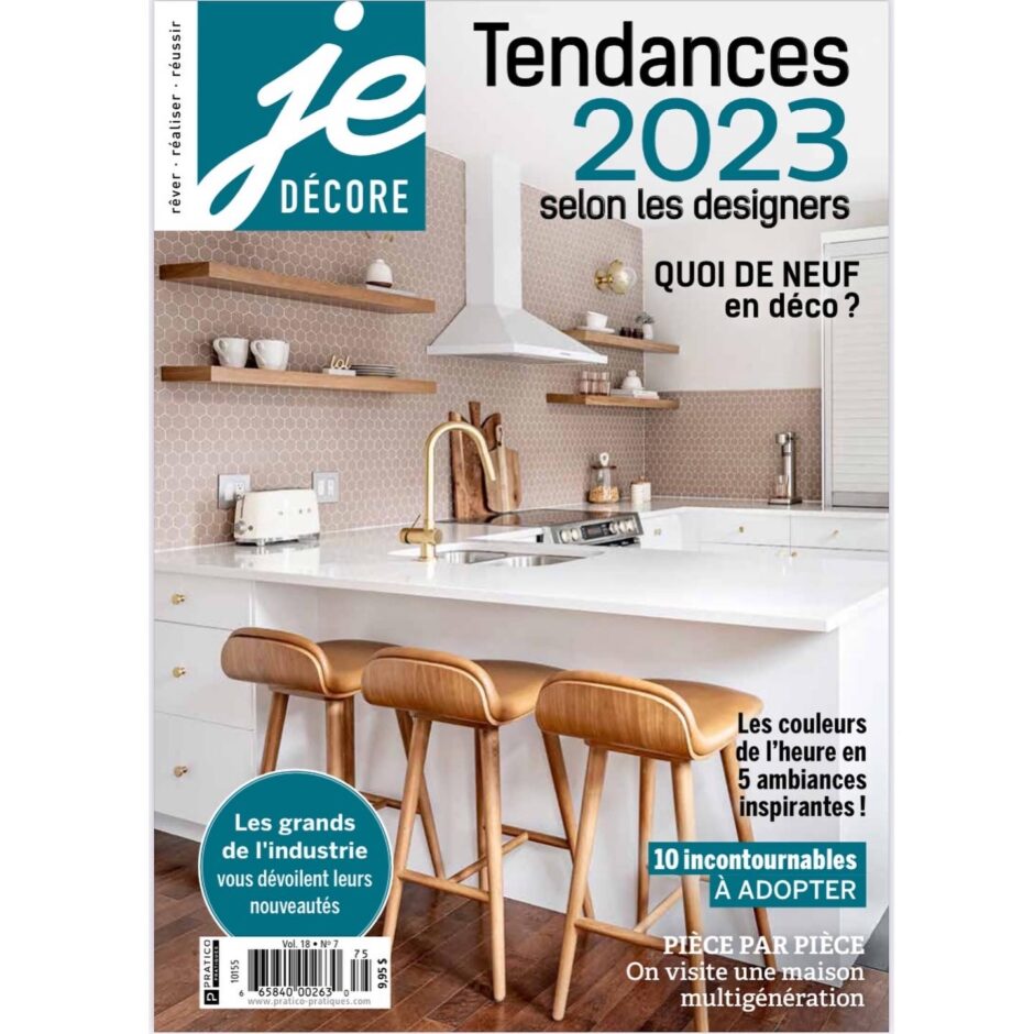 Martine Bourdon décoratrice parution magazine top 10 des tendances 2023