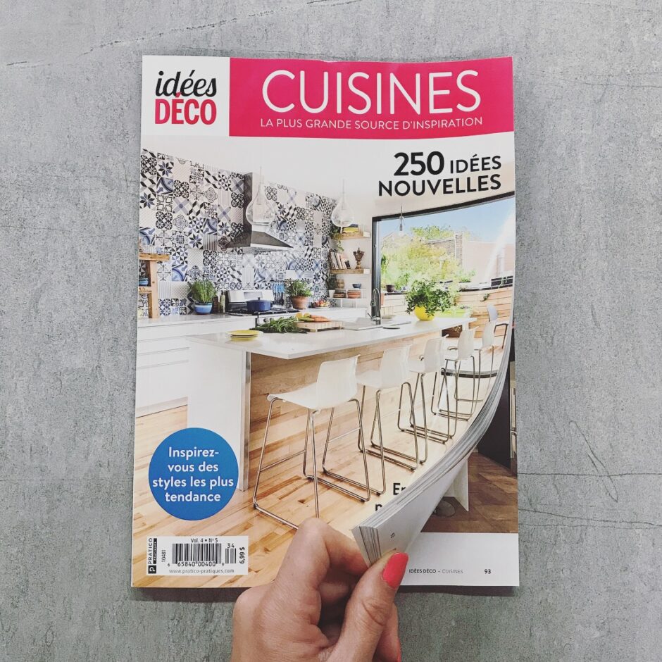 martine bourdon parution magazine je decore cuisine accent de rouge